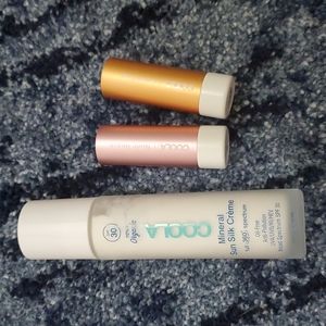 [Set of 3] COOLA Organic Sunscreen and SPF Tinted Lip Balms